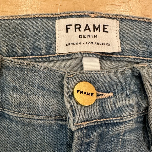 THE INFAMOUS LE HIGH FLARES! Frame denim great condition, Summer my color! - Picture 2 of 3